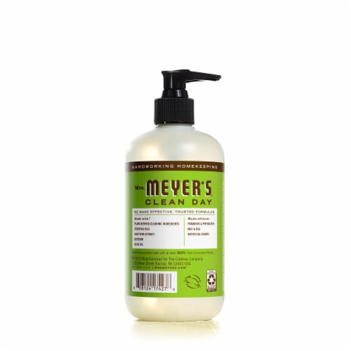 Mrs. Meyer's Clean Day Hand Soap, Apple, Made Without Parabens or Phthalates Perspective: back
