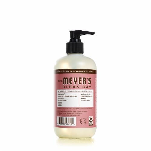 Mrs. Meyer's Clean Day Rosemary Scent Liquid Hand Soap Perspective: back
