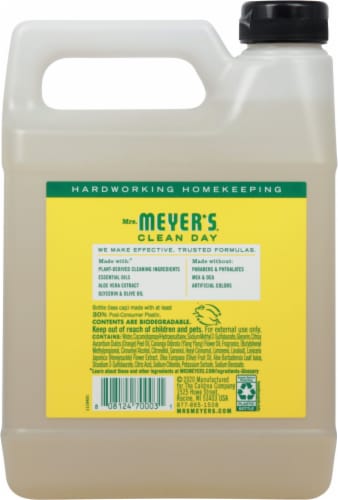 Mrs. Meyer's® Clean Day Honeysuckle Hand Soap Refill Perspective: back