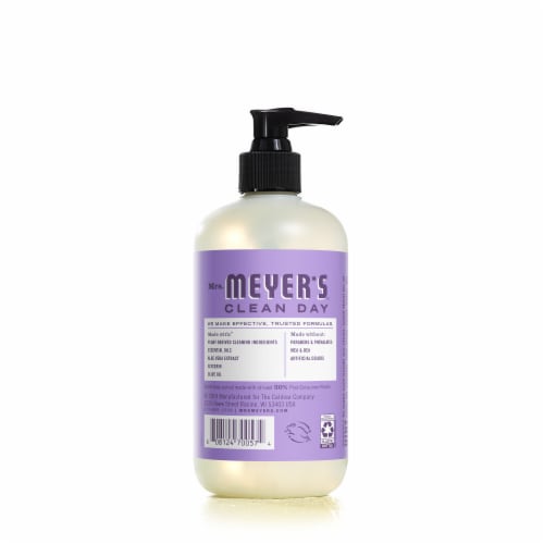 Mrs. Meyer's Clean Day Liquid Hand Soap, Lilac Scent, 12.5 Ounce Bottle Perspective: back