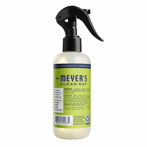 Mrs. Meyer's Clean Day Room Freshener, Lemon Verbena Scent, 8 Ounce Non-Aerosol Spray Bottle Perspective: back