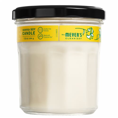 MRS MEYERS CLEAN DAY Scented Soy Candle Honeysuckle Perspective: back