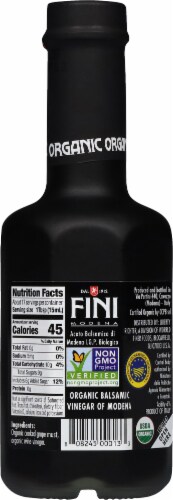 Fini Organic Balsamic Vinegar of Modena Perspective: back