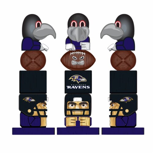 Baltimore Ravens Team Garden Statue Perspective: back