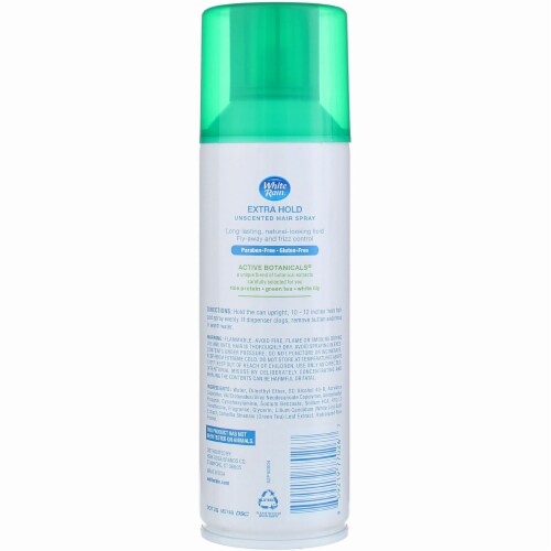 White Rain® Extra Hold Unscented Hair Spray Perspective: back