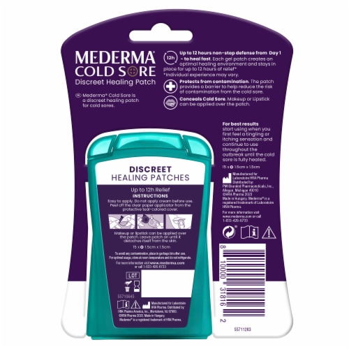 Mederma Cold Sore Patch Perspective: back