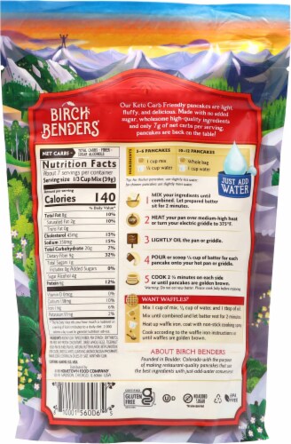 Birch Benders® Keto Pancake & Waffle Mix Perspective: back