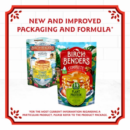 Birch Benders Plant Protein Pancake & Waffle Mix, 14oz Perspective: back