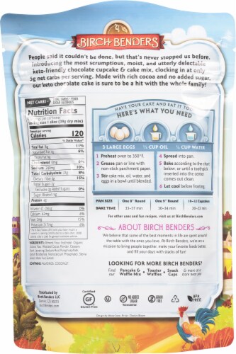 Birch Benders® Keto Chocolate Cake Mix Perspective: back