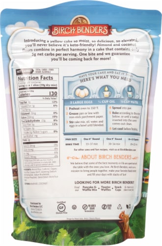 Birch Benders® Keto Classic Yellow Cake Mix Perspective: back