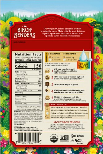 Birch Benders® Organic Confetti Pancake & Waffle Mix Perspective: back