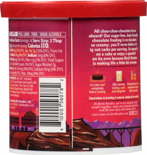 Birch Benders® Keto Chocolate Frosting Perspective: back