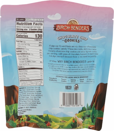 Birch Benders® Keto Chocolate Chip Cookies Perspective: back