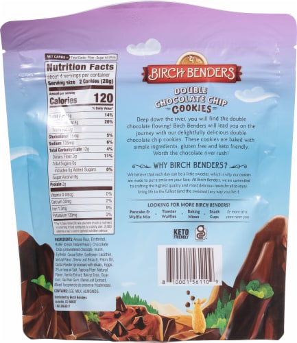 Birch Benders® Keto Double Chocolate Chip Cookies Perspective: back