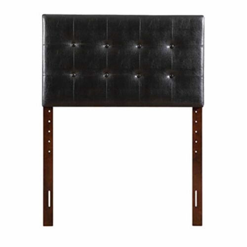 Glory Furniture Super Nova Faux Leather Upholstered Twin Headboard in Black Perspective: back