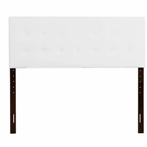 Glory Furniture Super Nova Faux Leather Upholstered Full Headboard in White Perspective: back