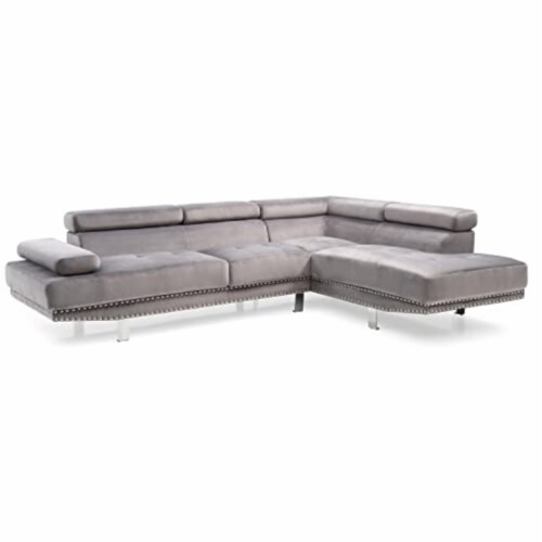 Glory Furniture Derek G371-Sc Sectional , Gray Perspective: back