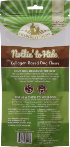 Fieldcrest Farms Nothin' to Hide® Chicken Flavor Small Twist Stix Dog Chews Perspective: back