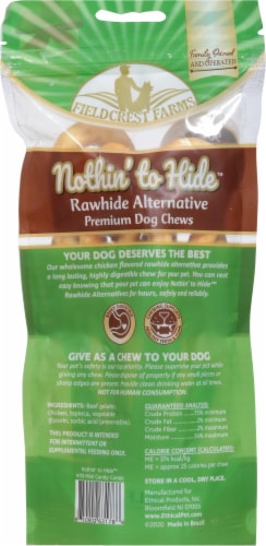 Fieldcrest Farms Nothin' To Hide Mini Candy Cane Dog Chews Perspective: back