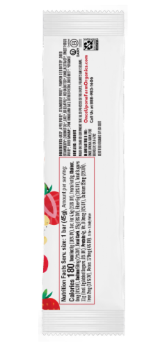 Once Upon a Farm® Strawberry Oat Bar Perspective: back