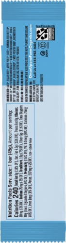 Once Upon a Farm™ Oatmeal Chocolate Refrigerated Protein Bar Perspective: back