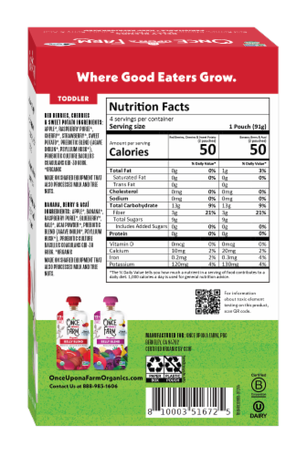Once Upon a Farm™ Organic Belly Blend Pouch Pack Perspective: back