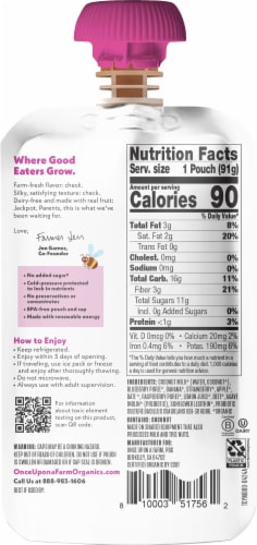 Once Upon a Farm™ Mixed Berry Coconut Milk Yogurt Alternative Pouch Perspective: back