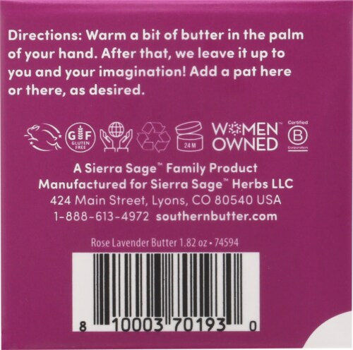 Southern Butter Rose + Lavender Intimate Body Butter Perspective: back