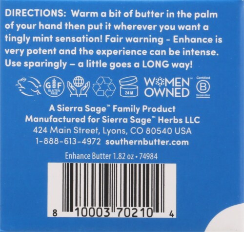 Southern Butter Enhance Stimulating Butter Perspective: back