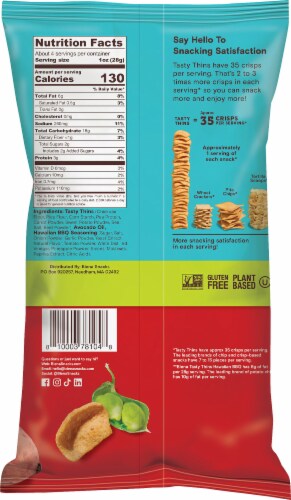 Biena Hawaiian BBQ Tasty Thins Perspective: back