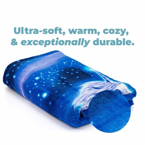 Dawhud Direct Unicorn Kingdom Beach Towel for Women, Girls, Kids, Men Perspective: back