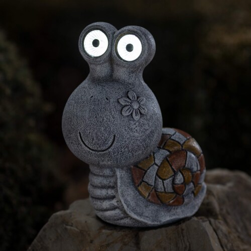 VP Home Snail Solar Powered LED Outdoor Decor Garden Light Perspective: back