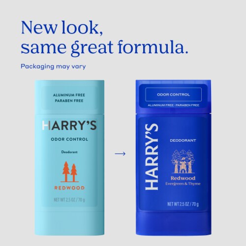 Harry's Odor Control Men's Deodorant Stick Redwood Scent Aluminum-Free Perspective: back