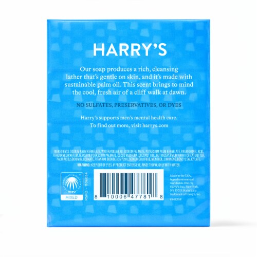 Harry's Stone Bar Soap Perspective: back