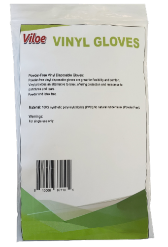 Viloe L-XL Vinyl Gloves 10 Count Perspective: back