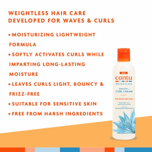 Cantu® Weightless Smooth + Curl Cream Perspective: back