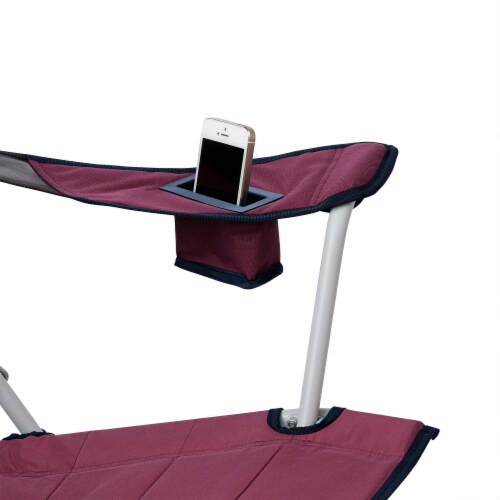 Core Portable Outdoor Camping Folding Chair with Carrying Storage Bag, Wine Perspective: back