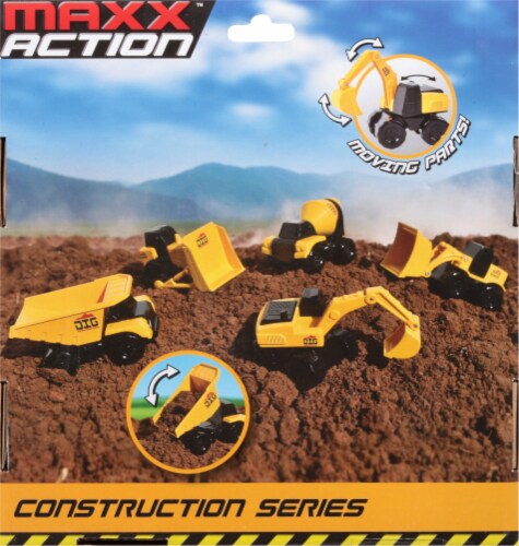 Maxx Action™ Micro Maxx Dig Construction Vehicles Perspective: back