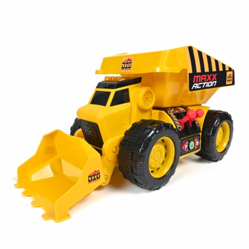 Maxx Action Motorized 2-in-1 Dig Rig Perspective: back