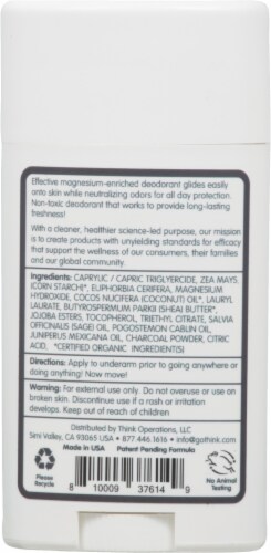 Think Charcoal & Sage Natural Deodorant Perspective: back