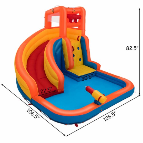 gymax inflatable splash water bouncer