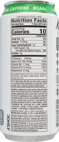 Adrenaline Shoc Frozen Ice Smart Energy Drink Perspective: back