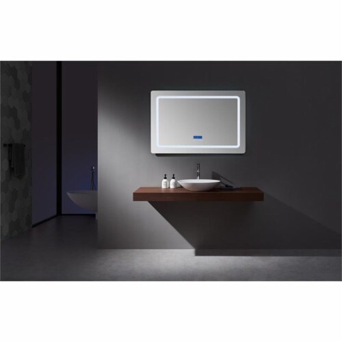 Caldona 48" Wide x 32" Tall LED Mirror w/ Defogger Perspective: back