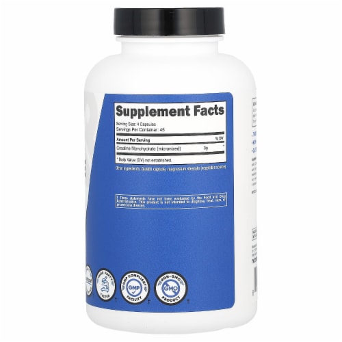 Creatine Monohydrate Capsules [3000 MG] [180 CAPS] Perspective: back