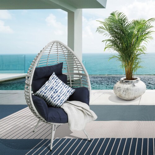 Navy egg chair clearance
