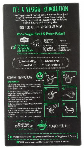 Veggiecraft Farms™ Cheddar Cauliflower Rice Perspective: back