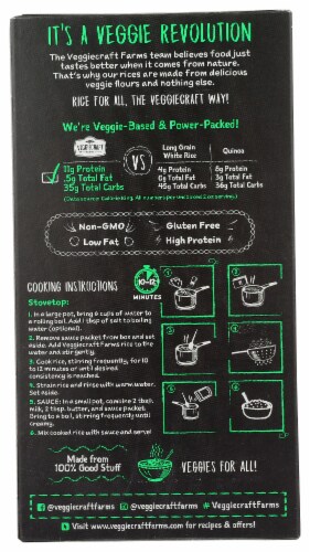 Veggiecraft Farms™ Cheddar Cauliflower Rice Perspective: back