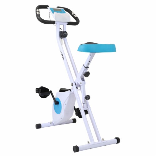 Xspec Foldable Stationary Upright Exercise Workout Indoor Cycling Bike Blue 1 each Ralphs
