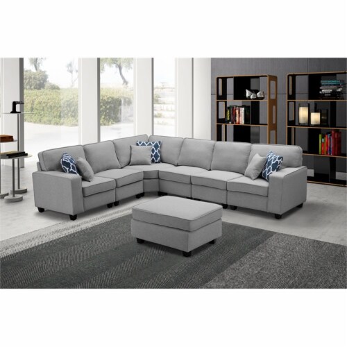 Modular Sectional Sofa With Ottoman