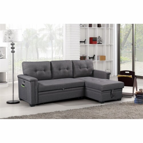 Reversible Sleeper Sofa Storage Chaise